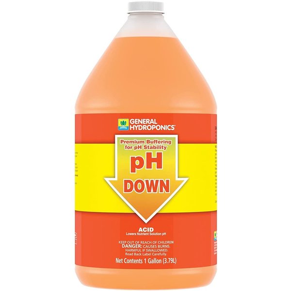 General Hydroponics GH pH Down Liquid Gallon GL56722125